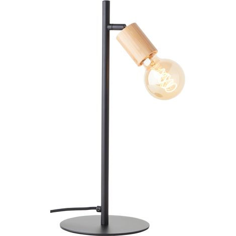 Brilliant Lampe Tiffany Tischleuchte 45cm schwarz matt/natur Metall/Glas schwarz 1x A60, E27, 28 W