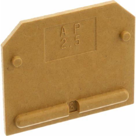 Piastra Terminale Per Morsetti Ap Sak2.5 Krg ( Weidmuller Cod. 0279520000 )
