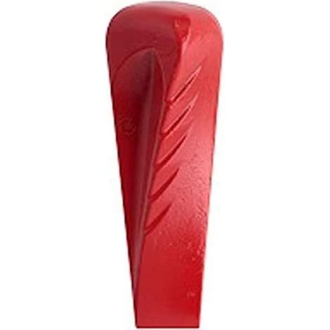 Coin Éclateur Rouge 2,1 Kg, outil de jardinage robuste et efficace, une solution efficace pour diviser le bois de chauffage en morceaux, en Acier forgé trempé, Résistant à l'usure (1/5)