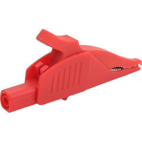 Elektrische Prüfklemme aus Messing mit Stromisolierung und PA-Beschichtung, 4 mm/0,2 Zoll, Sicherheitsausführung, für 32 A/1000 V Autobatterie. (1/5)