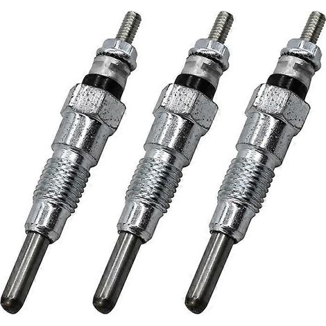 Lot de 3 bougies de préchauffage moteur 10 mm pour moteurs Kubota D650, D750 et D850 (1/5)