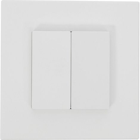 Modulo Coperchio Cieco Doppio con Cornice PC Modern Bianco
