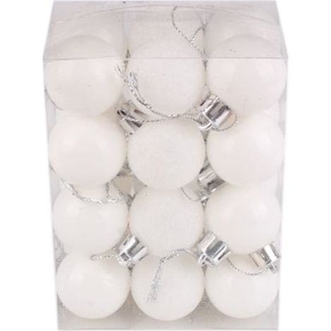 Boules Décoratives - 48 Pièces - Diamètre 30 mm - Pour Arbre de Noël et Décoration Intérieure - En Plastique (1/4)