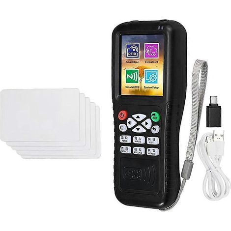 Lecteur-Écrivain de Cartes à Puce RFID NFC X100 + 5 Cartes UID Réutilisables, Copieur de Badges sans Contact (1/5)