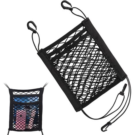 Filet de Rangement Voiture, Filet de Rangement Universel pour Siège de Voiture, Filet de Rangement pour Siège Auto, Filet de Rangement pour Siège Auto, Filet de Rangement pour Siège de Voiture