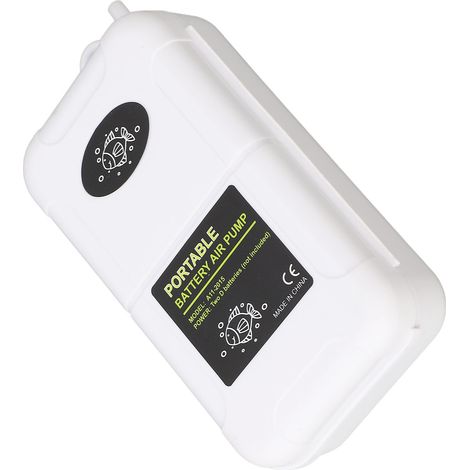 Pompe à air oxygénateur transportable 5W aquarium, bulleur avec tube 0,6 m pour bassins et pêche extérieure (1/5)