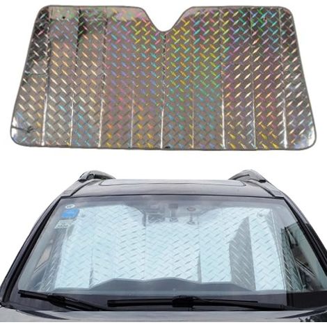 Funda para parabrisas de coche, funda plegable para parabrisas de coche, parasol delantero con protección UV para parabrisas de coche (1/5)