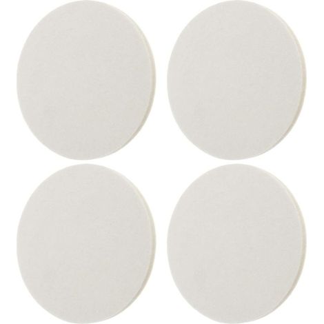 4x 125mm 5 pouces Feutre de Laine Tampon de Polissage Roues de Polissage Auto-adhésif pour Meubles Automobiles Blanc (1/5)