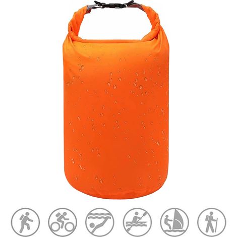 Sac étanche flottant 10L/20L/40L, fermeture à enroulement, idéal pour garder votre équipement au sec lors de vos activités nautiques : kayak, rafting, bateau, natation, camping, randonnée, plage, pêch (1/5)