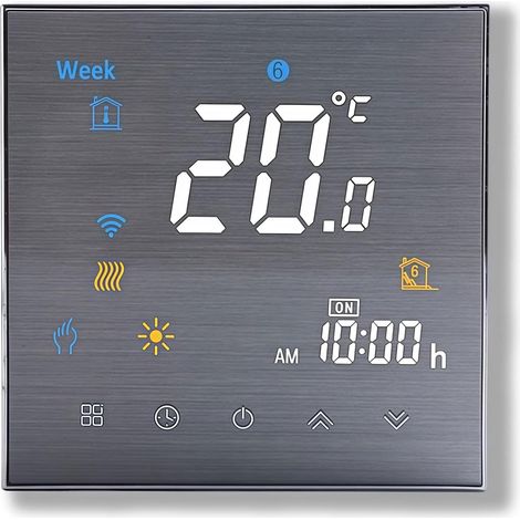 3000 Série Thermostat - Thermostat de Programmation à écran Tactile pour Chauffage ou Climatisation - Télécommande pour Téléphone Portable Compatible avec et (1/5)
