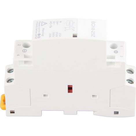 Contacteur Modulaire Silencieux 25A BCH8-25 2NO pour Domotique Maison Connectée Hôtel Système de Contrôle Intelligent (1/5)