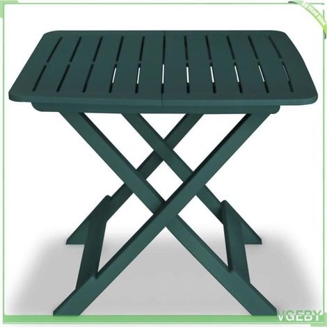 Ensemble de bistro pliable 3 pcs - FAFEICY - 43582 - Plastique - Vert - Résistant aux intempéries (1/5)
