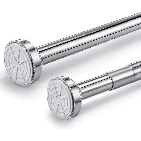 Filiyano-Barre télescopique en acier inoxydable extensible de 150 cm à 260 cm, tringle à rideau de douche sans perçage, fixation par serrage réglable (1/5)
