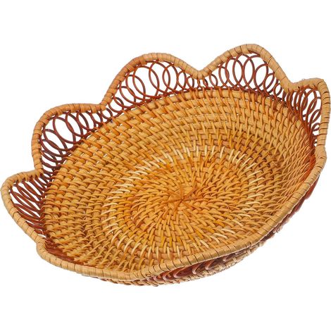 à pain rond en rotin tressé INOOMP diamètre 28 cm orné de (1/5)