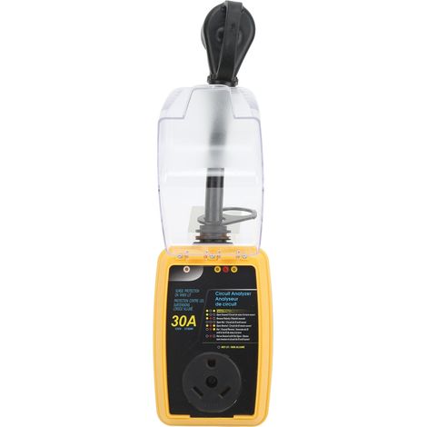 Protecteur de surtension RV 30A 125V avec couvercle étanche, analyseur de circuit pour camping-car, remorque, camion et jet ski - Parafoudre tout-en-un pour véhicules récréatifs (1/5)