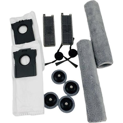Pièces de rechange pour Z50 Ultra/Z5/Z50 Pro : brosse latérale, filtre, sac à poussière, balai avec tapis et petit balai circulaire.ozo-AquaForge (1/5)