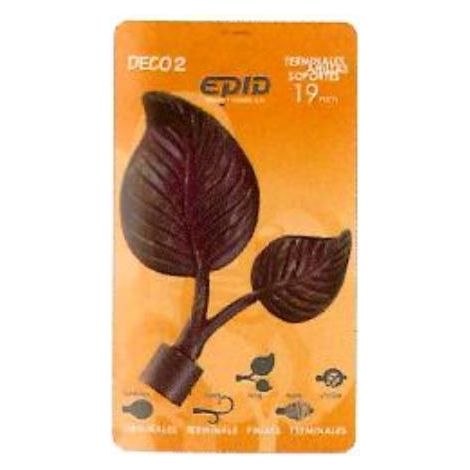 Terminal barra cortina Nilo EPID 19 mm derecho metal negro