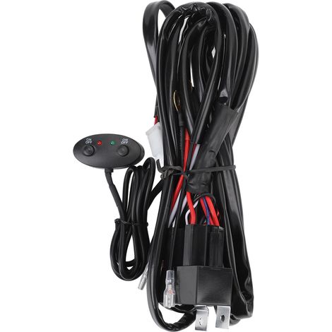 Kit de faisceau de câblage pour faisceau haut et bas, DC12V, câble central 40A 16awg, fil Double couleur pour barre lumineuse LED, conduite antibrouillard, 6,56 pieds (1/5)