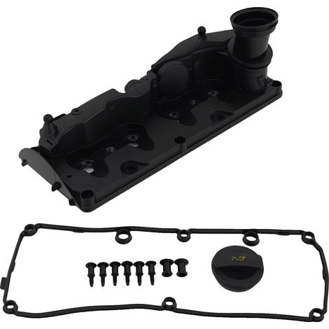 Tapa de la culata del motor, plástico resistente, compatible con modelos de coches compactos A y B, color negro. (1/5)