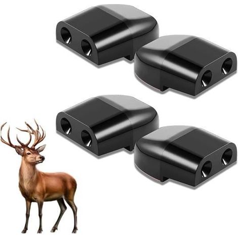 4 Pièces Sifflet Ultrason Anti Gibier, Anti Fouine Voiture, Sifflet D'avertissement pour Les Cerfs, Dispositif de Protection (1/5)