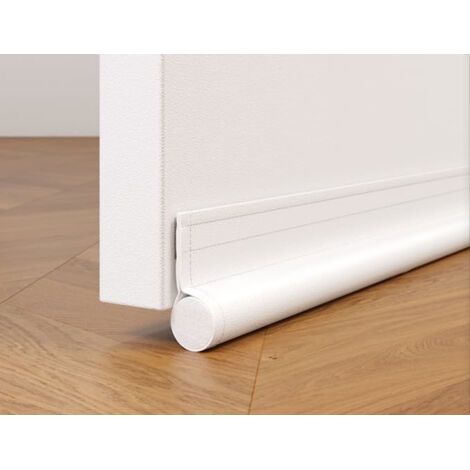 91cm Bas de Porte Isolant, One Sided Boudin de Porte Isolant Avec Joint Auto Adhésif, Insonorisé, Protège des Courants D'air et Des Insectes, Blanc (1/5)