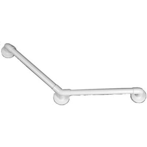 Barre d'appui coudée 135° - 3 points de fixation - 450 x 450 mm - Charge maximale : 190 kg