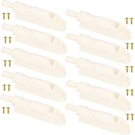 KOTARBAU Lot de 10 amortisseurs pour portes de meubles avec adaptateur KOLOR SoftClose pour meubles (blanc) (1/5)