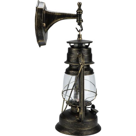 Lampadaire suspendu LED style rétro vintage, bronze, pour salon décoration intérieure éclairage mural (1/5)