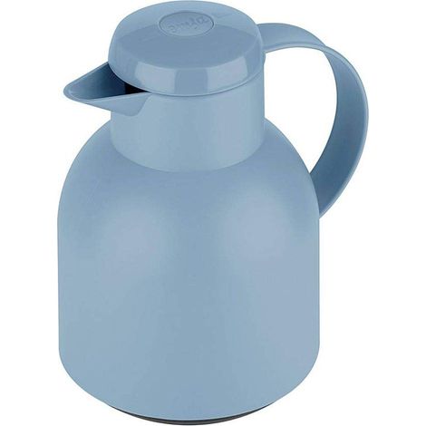 Pichet isotherme, 1 litre, fermeture Quick Press 100% étanche, 12 h chaud, 24 h froid, bleu poudré (1/5)