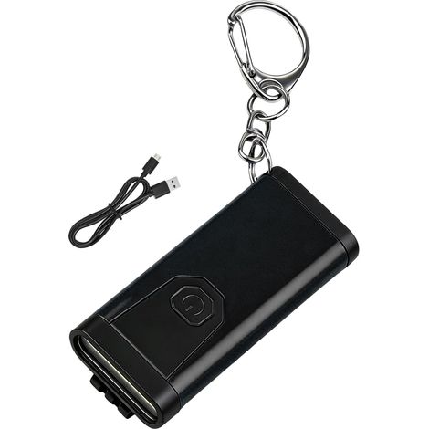 Mini lampe torche porte-clés étanche Lampe torche rechargeable avec 4 modes d'éclairage pour le camping, la randonnée, la pêche, le vélo et le trekking