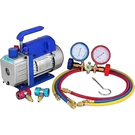 Pompa per vuoto, prestazioni robuste, design ergonomico, 3 CFM, manometro da 1-4 HP (1/2)