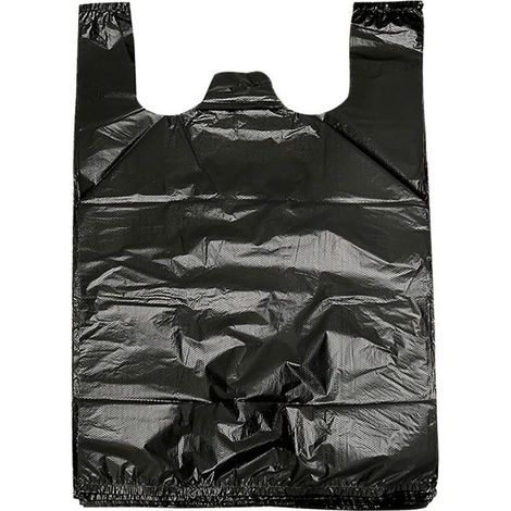 Sacs poubelle épais pour la cuisine et sacs poubelle noirs avec poignées, 35 sacs poubelle, sacs de chantier, sacs de pique-nique, cuisine (1/4)