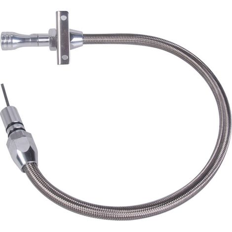 Nazalus-Hot Sale-Edelstahl geflochtenes Firewall-Übertragungsmessgerät Flexibles Messgerät TH350 TH-400 700R4 Tranny SBC BBC Trans für Chevy GM