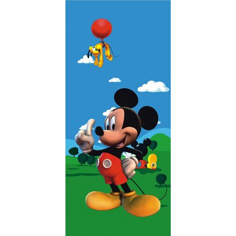 Poster porte La Maison de Mickey Disney intisse 90X202 CM (1/4)