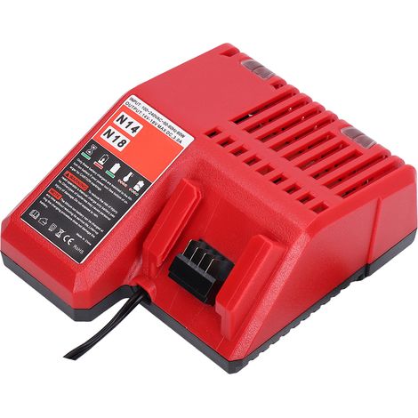100–240-V-Lithium-Akkuladegerät, Wartung und Laden für Milwaukee M14 M18EU, EU-Stecker (1/5)