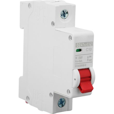 10A 1P 250V DC-Leistungsschalter mit Kurzschluss- und Überlastschutz, Mini-Photovoltaik-Leistungsschalter für Solaranlagen (1/5)