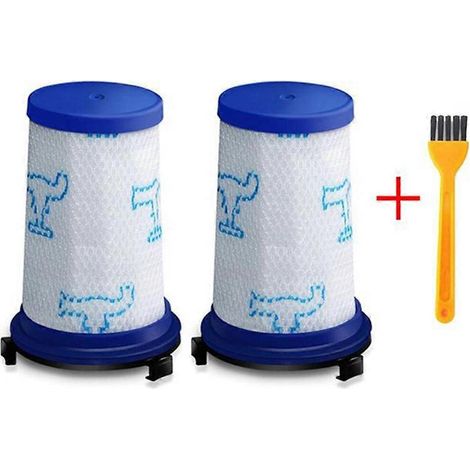 2 filtres + 1 brosse de nettoyage de rechange pour aspirateur robot Rowenta Force 360 X-Pert RH9037WO (remplace ZR009001) (1/2)