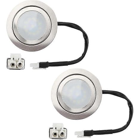 Bombilla LED empotrable de 12 V CC y 2 W para cocina, con casquillo EL macho, paquete de 2 (1/5)