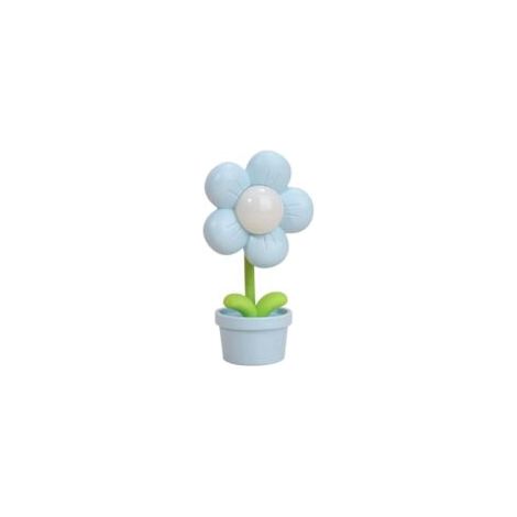 Veilleuse en forme de fleur de dessin animé à piles, lampe de chevet pour chambre d'enfant, 1 pièce, bleu (1/5)