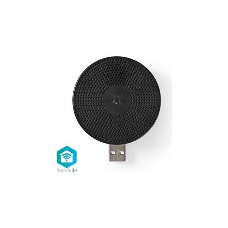 Nedis WIFICDPC10BK Timbre inalámbrico negro USB Wi-Fi (1/2)