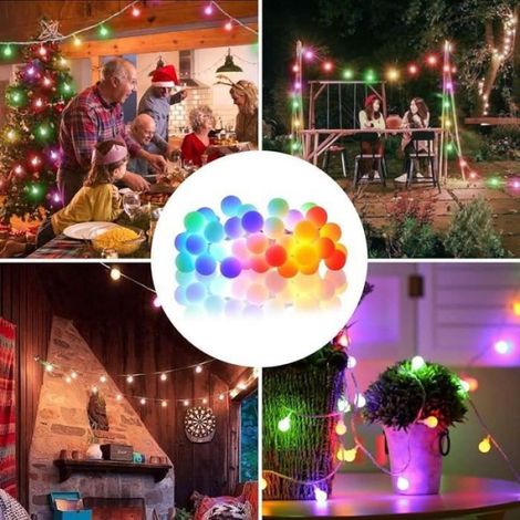 Guirlande Lumineuse Multicolore - - 100LED 8 Modes - Intérieur et Extérieur (1/4)