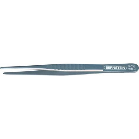 Bernstein Tools for Electronics 5-036 Pince brucelle de précision émoussée, fine 145 mm W78403 (1/2)