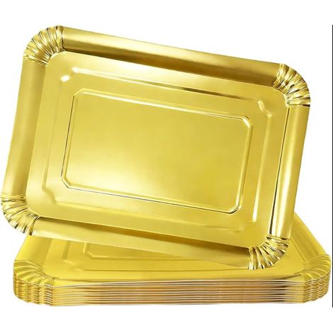 Plateau a Service Carton Jetable Traiteur 37x28cm Gateau Buffet Présentation (1/4)