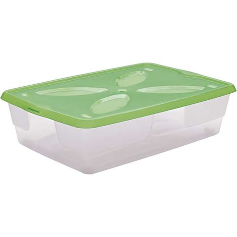 Boîte de stockage avec roues - L 60 x l 40 x H 15 - Couleur aléatoire - Livraison gratuite (1/3)