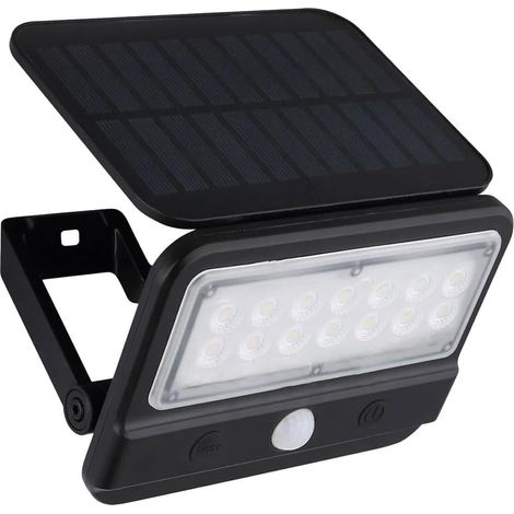 Lampes solaires extérieures avec détecteur de mouvement - 3 Modes, Détecteur de Mouvement Angle Large 180° - Lampadaire Solaire - Pour cour, jardin, allée, terrasse, (1/5)
