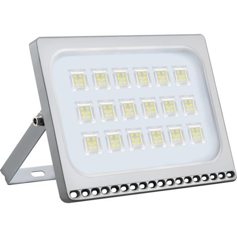 Projecteur LED 100W, LED Projecteur 6000LM [Ultra-Mince] Blanc Froid 6000K, LED Exterieur IP65, Spot Projecteur pour Jardin/Stade/Garage/Entrepôt/Magasin/Atelier/Dépôt [Classe énergétique F]-Fei Yu (1/5)