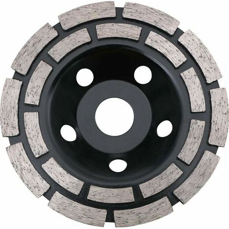 Diamantschleifscheibe – 125 mm – Für Winkelschleifer – Nass- und Trockenbearbeitung – Für Beton, Marmor, Granit und Naturstein – 1 Stück (1/5)