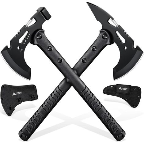 Survival Axt Set mit Hammer und Spitze, Outdoor Beil mit Scheide (1/5)
