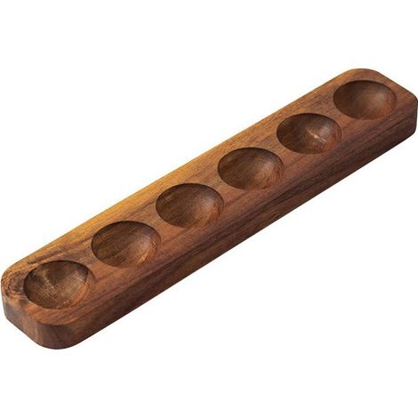 Porte-œufs en bois pour réfrigérateur - Plateau élégant gain de place pour comptoir - Organisateur de cuisine compact et lisse (1/5)