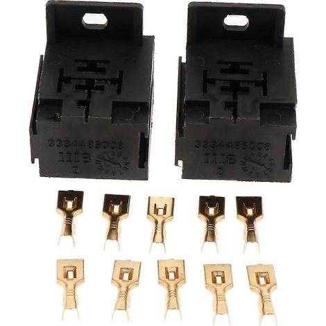 supports de base pour relais et support de montage + 10 bornes - pour relais à 5 broches (1/5)